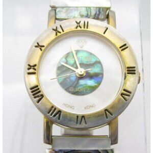 Vintage Gem Time Quartz WR Analog 25mm Dial Causal Round Watch (G355)